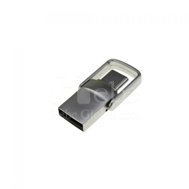 高級金屬黑銀色USB3.0隨身碟