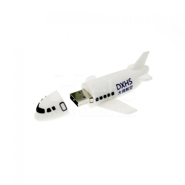 純白飛機造型隨身碟 軟膠製作推薦