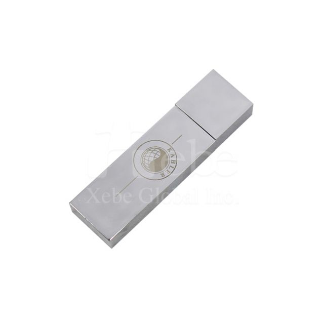質感銀客製化LOGO隨身碟
