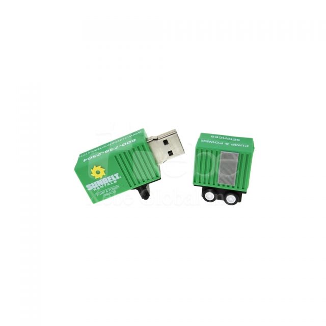 綠色貨櫃車USB客製化