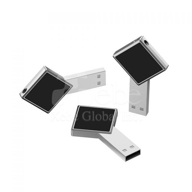 客製銀色發光經典USB